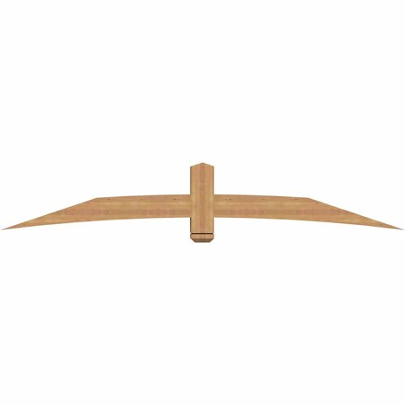 Ekena Millwork Bellingham Timber Gable Bracket, Western Red Cedar, 96"W x 16"H x 5 1/2"D x 5 1/2"F, 4/12 Pitch GBW096X16X0606BEL00SWR